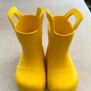 Toddler Outdoor Master Pull On yellow Rainboots Size 6